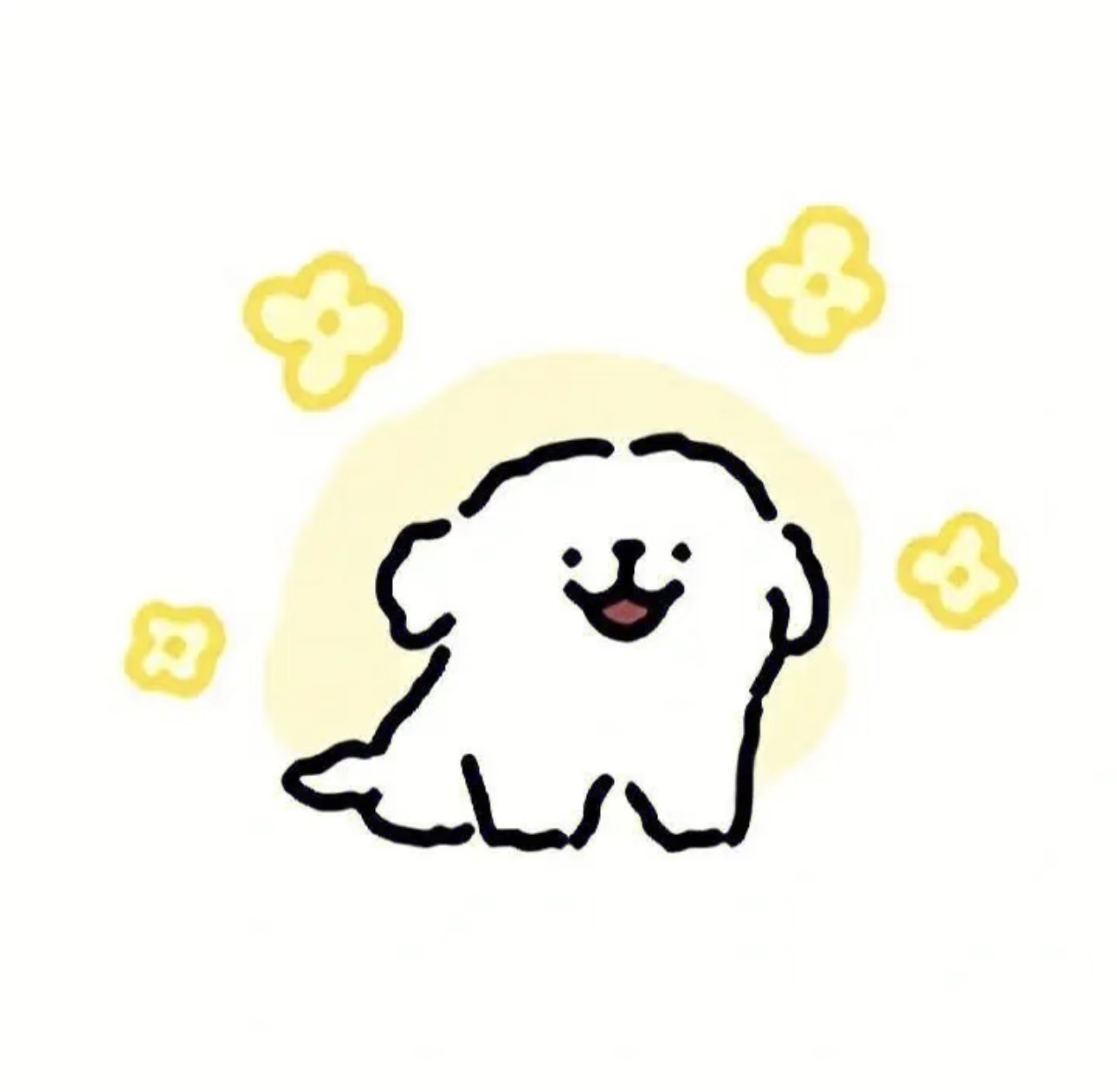 线条小狗